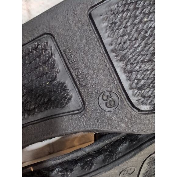 Enzo Angiolini Mathisrm Black Satin Sequin Slide Sandals Womans Size 9 Spain 39 - Picture 10 of 13